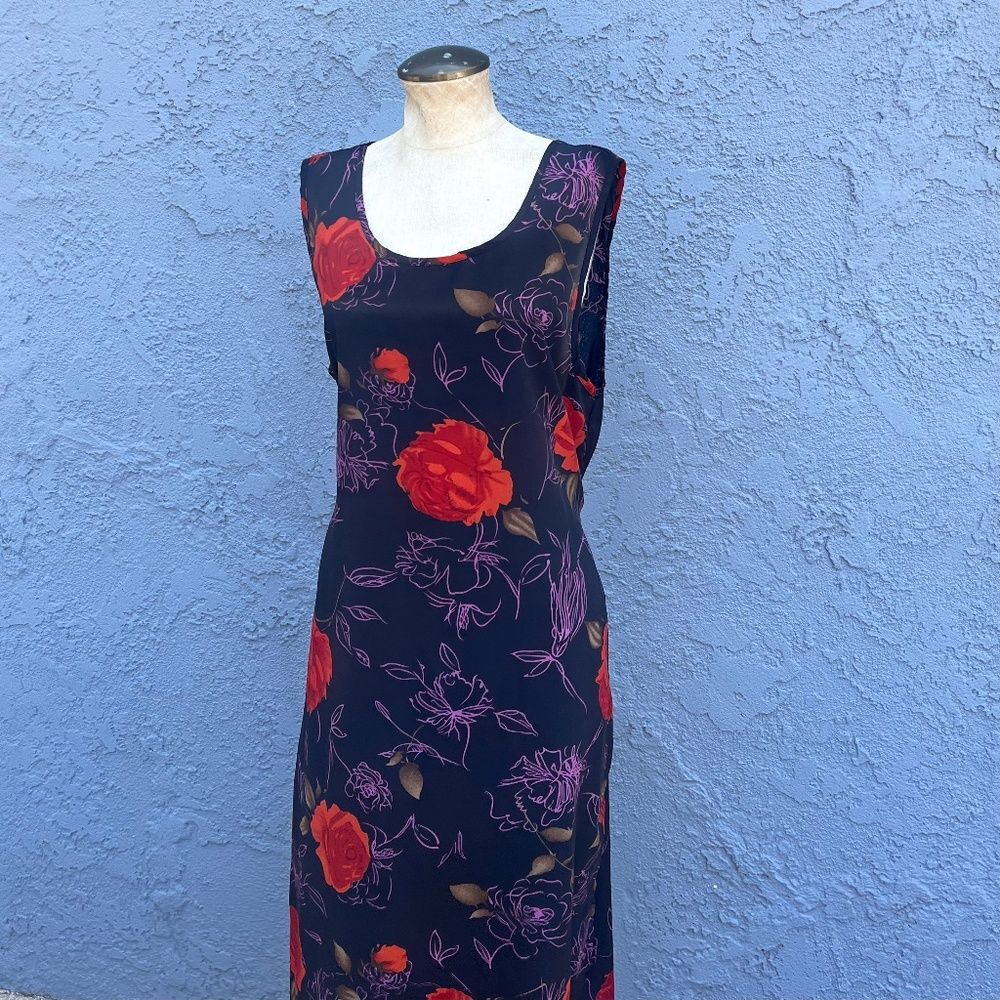 Vintage Floral Maxi In Large 90s y2k whimsygoth